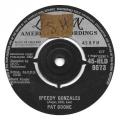 SP 45 RPM (7")   Pat Boone  "  Speedy Gonzales  "  Angleterre