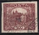 EUCS - Yvert n  25 - 1919 - Chteau de Prague