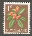 New Zealand - Scott 383   flower / fleur