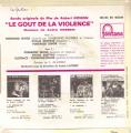 EP 45 RPM (7")  B-O-F  Andr Hossein  "  Le gout de la violence  "