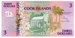 **   COOK Islands     3  dollars   1992   p-7a    UNC   **