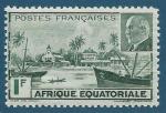 Afrique Equatoriale Franaise N90 Vue de Libreville 1F neuf**