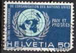 SUISSE N 853 o Y&T 1970 25e Anniversaire de l'ONU