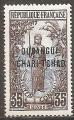 oubangui - n 10  neuf* - 1915/18 (aminci au verso)