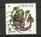France timbre oblitr anne 2014 Astrologie :  Scorpion