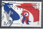 1996 FRANCE 3195 oblitr, cachet rond, constitution