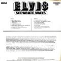 LP 33 RPM (12")  Elvis Presley  "  Separate ways  "  Angleterre