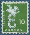  Allemagne N164 Europa 1958 oblitr