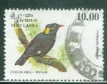 Skri Lanka 1993 Y&T 1029 oblitr Oiseau Ceylan Hill Minah