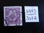 Sude - Anne 1943 - Tireurs volontaires - Y.T. 301a (dent 3 cts)  Oblit. Used