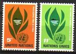 Nations-Unies New-York 1965  Y&T  135/36  N**