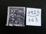 Sude - Anne 1923 - 10 o violet - Y.T. 163 - Oblit.Used Gest.
