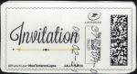 France vignette Oblitre sur fragment Used Mon timbre en ligne Invitation SU