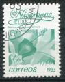 Timbre du NICARAGUA 1983  Obl  N 1255  Y&T   Fleurs 
