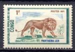 Timbre Rpublique Populaire du CONGO 1972 Neuf ** N 318 Y&T Faune Flins Lions