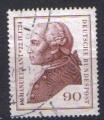 timbre  Allemagne RFA 1974 - YT 655 ( Mi 806 ) - Emmanuel Kant - philosophe