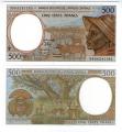 **   Rp. CENTRAFRICAINE    (BEAC)     500  francs   1999   p-301f F    UNC   **
