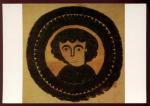 CPM neuve 75 PARIS Muse du Louvre Tapisserie Copte Portrait de 3/4 VII sicle