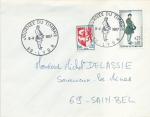 Enveloppe 1er jour FDC N°1516 Journée du timbre 1967 - Facteur du Second Empire 