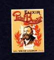 Ancienne tiquette d'alcool , de vin : Elixir Peter Benoit , vin de lliqueur