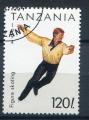 Timbre Rpublique de TANZANIE 1994  Obl  N 1497  Y&T  Sport Patinage artistique