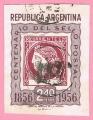 Argentina 1956.- Cent. del Sello (S/D). Y&T 562. Scott 652. Michel 640IIB.