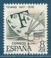 Espagne n2113 Palette et signature du Titien oblitr