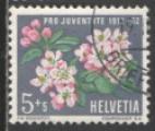 Suisse 1962; Y&T n 700; 5c + 5 fleur de pommier; Pro Juventute