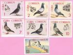 Cuba 1966.- (SC) Colombofilia. Y&T 1016/22*. Scott 1131/7*. Michel 1201/7*.