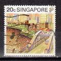 SINGAPOUR - Timbre n579 oblitr