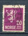 Timbre NORVEGE 1926 / 1929  Obl N 114  Y&T  Armoiries