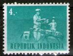 **   INDONESIE    4 rp  1964  YT-382  " Postier  vlo "  (N)   **
