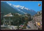 CPM neuve 74 CHAMONIX La Station et le Mont Blanc ( issue de carnet )