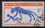 Dahomey -  Y.T. TA34 - Timbre taxe :  Panthre - oblitr - anne 1963