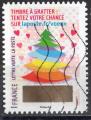 France 2016; Y&T n aa1347; LV 20g, Bonne anne, sapin de Nol, timbre  gratter