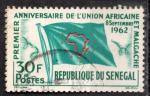 Sngal 1962 Y&T n 215; 30F, anniv de l'Union Africaine & Malgache