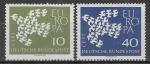 ALLEMAGNE N239/240** (europa 1961) - COTE 0.70 