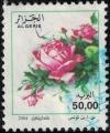 Algrie 2004 Oblitr Used Fleurs Roses Srie Courante Rosa Odorata 50 dinars SU