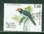 Skri Lanka 1993 Y&T 1028 oblitr Oiseau Red Faced  Malkhoa