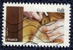 France 2015 Oblitr Used Stamp mtiers de l'artisanat Cuir Y&T 1077