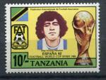 Timbre Rpublique de TANZANIE 1982  Neuf **  N 201  Y&T  Football