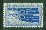 tats-Unis 1957 Y&T 629 oblitr Carte et symbole de l'atome