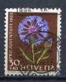 Timbre SUISSE 1963  Obl  N 724  Y&T  Fleurs Bleuet