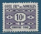 Cte des Somalis Taxe N44 10c neuf avec charnire
