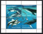 Animaux Baleines Iles Salomon 2012 (210) srie complte Yv 1331  1334 oblitr