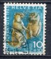 Timbre SUISSE 1965  Obl  N 760   Y&T   Faune Marmottes