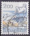Timbre oblitr n 1173(Yvert) Suisse 1983 - Horoscope et paysage, vierge