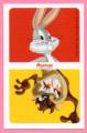 Carte Looney Tunes Auchan 2014 / N044 Gymnastique Roue