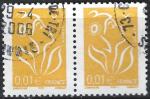 FRANCE - 2005 - Yt n 3731 - Ob - Marianne de Lamouche 0,01  jaune ; Lgende IT
