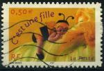 France, timbre adhsif : n 40 oblitr anne 2004